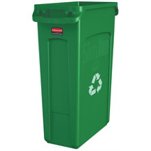 Slim Jim Recycling Container - 23 Gallon - Green