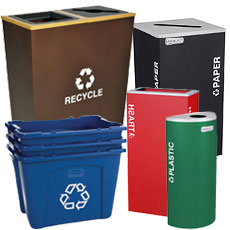 Recycling Containers and Recycle Lids