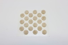 Adhesive Backed 3/8 in. Medium Duty Felt Pads 0.14 in. Round Shaped (100) - Beige ET-12394