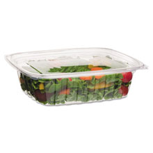 48 oz. Renewable & Compostable Deli Containers - 200 Containers & Lids ECPEP-RC48