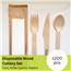 (6) Foodstiks Compostable Cutlery 4 Piece Set Standard 1,200 Pieces - Natural WDC-BI4PC160-CS