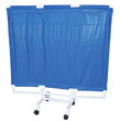 MJM 7003-2TW Portable 3-Panel Privacy Screen - 2" Twin Casters
