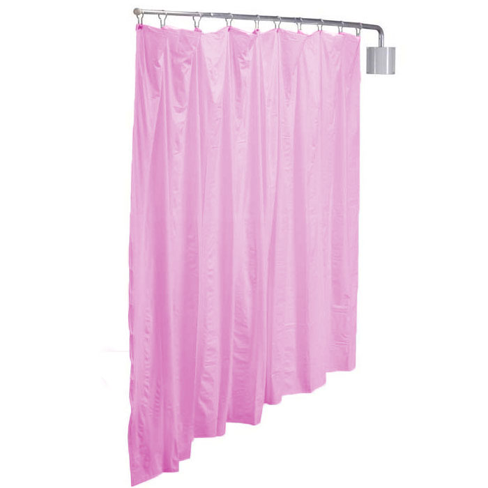 R&B Wire Telescoping Pink Vinyl Curtain Privacy Screen