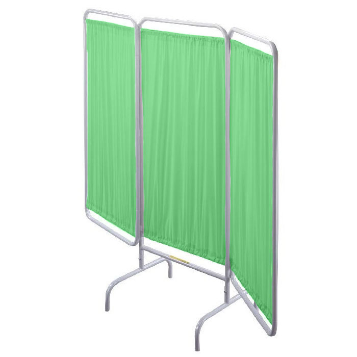 R&B Wire [PSS-VP] Replacement Vinyl Panel Patient Privacy Screens - 3 Pack - Green