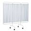 R&B Wire Portable Three Panel Patient Privacy Screen