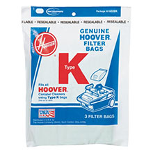 Hoover [4010028K] Vacuum Cleaner Bags - 3 Pack - Type K