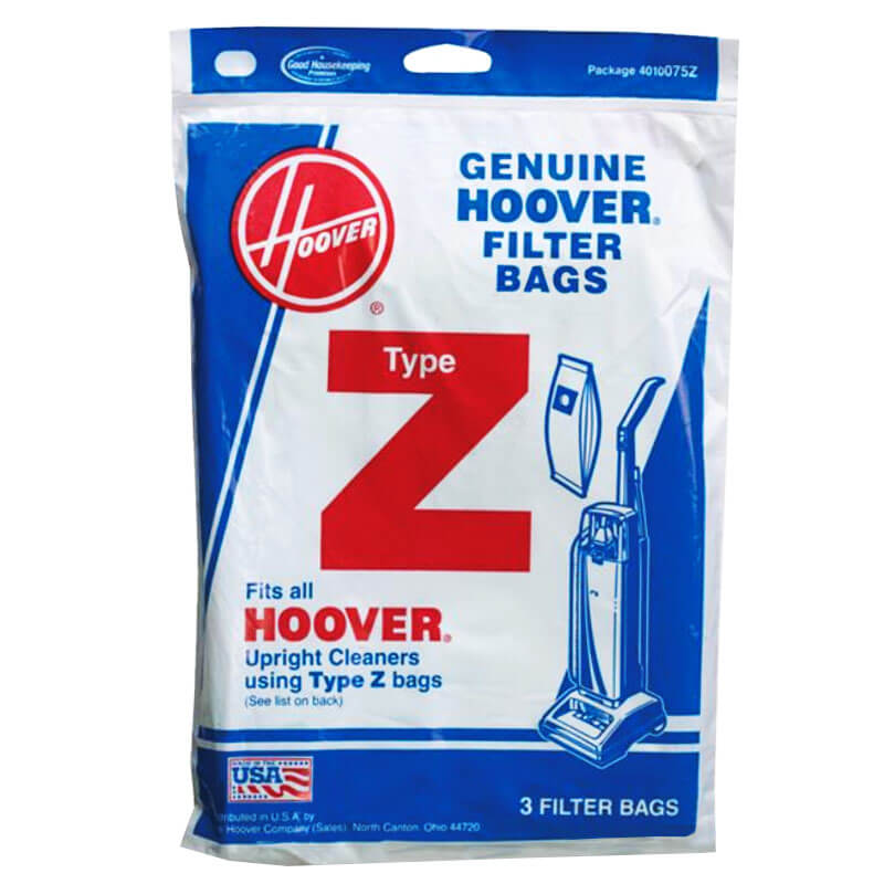 AH10065DT Replacement Vacuum Bag for Hoover 4010075Z 3 Pack 