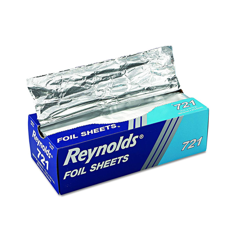 Pop-Up Interfolded Aluminum Foil Sheets, 9 x 10.75, Silver, 500/Box RFP711                   