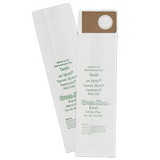 Green Klean™ Replacement Vacuum Bags — Case of (10 Packs × 10 Bags) for TASKI® Jet 38/50, Tapiset 38/45 & Tapitronic GK-Tap38/45