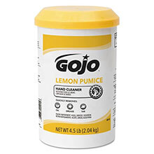 GOJO Lemon Pumice Hand Cleaner - 4.5 lb. Plastic Cartridges