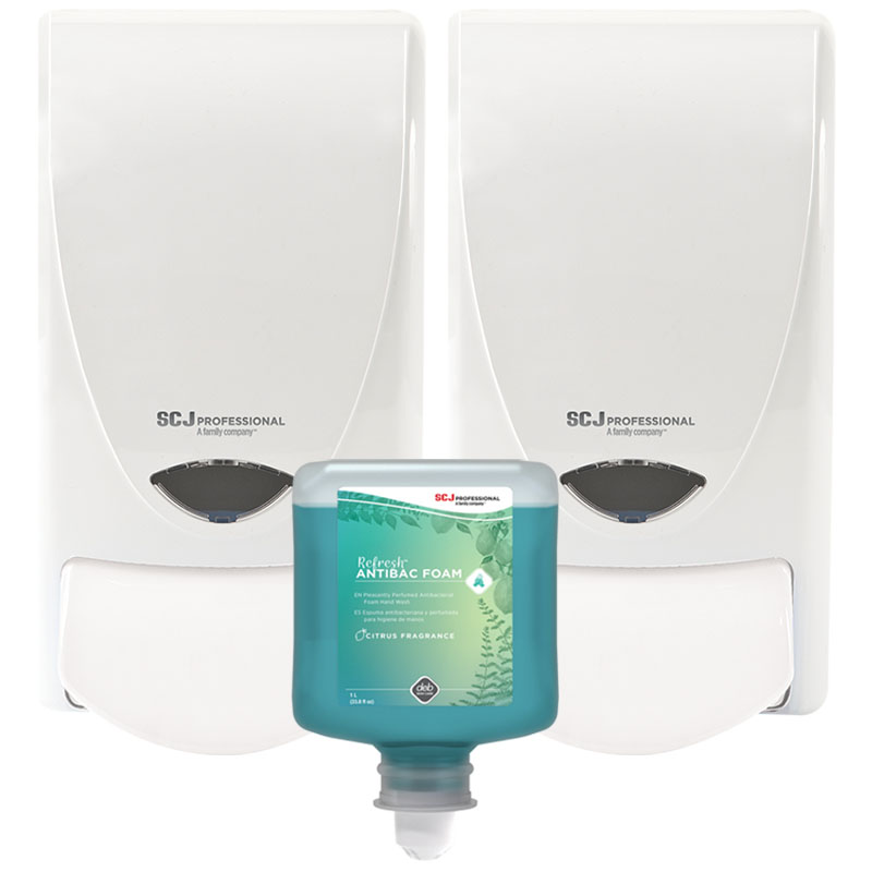 AeroGreen Antibacterial Soap Dispensing Pack - White