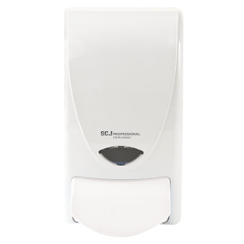deb SBS ProLine® Curved Soap Dispenser - White w/ Logo - 1 Liter