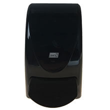 1 Liter Restyle Curved Transparent Black Soap Dispenser