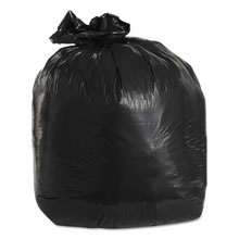 30" x 36" Black Low-Density Can Liners, 1.5 mil - 20 Gallon - 100 Pack TRNML3036H                                        