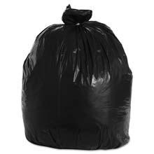 60 Gallon High-Density Can Liners, Black - (8) 25 Bags BWK385817BLK                                      