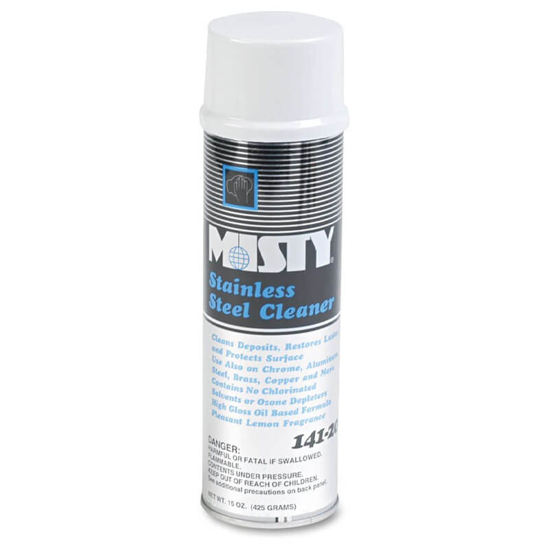Amrep Misty® [A00141] Stainless Steel Cleaner & Polish - (12) 15 oz. Aerosol Cans