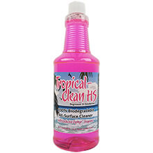 Tropiclean All-Surface Cleaner Degreaser Deodorizer (12) 1 Qt Bottles