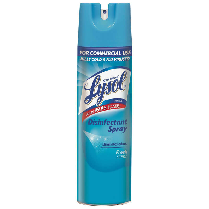 Disinfectant Spray - Fresh Scent - (12) 19 oz. Aerosol Cans 