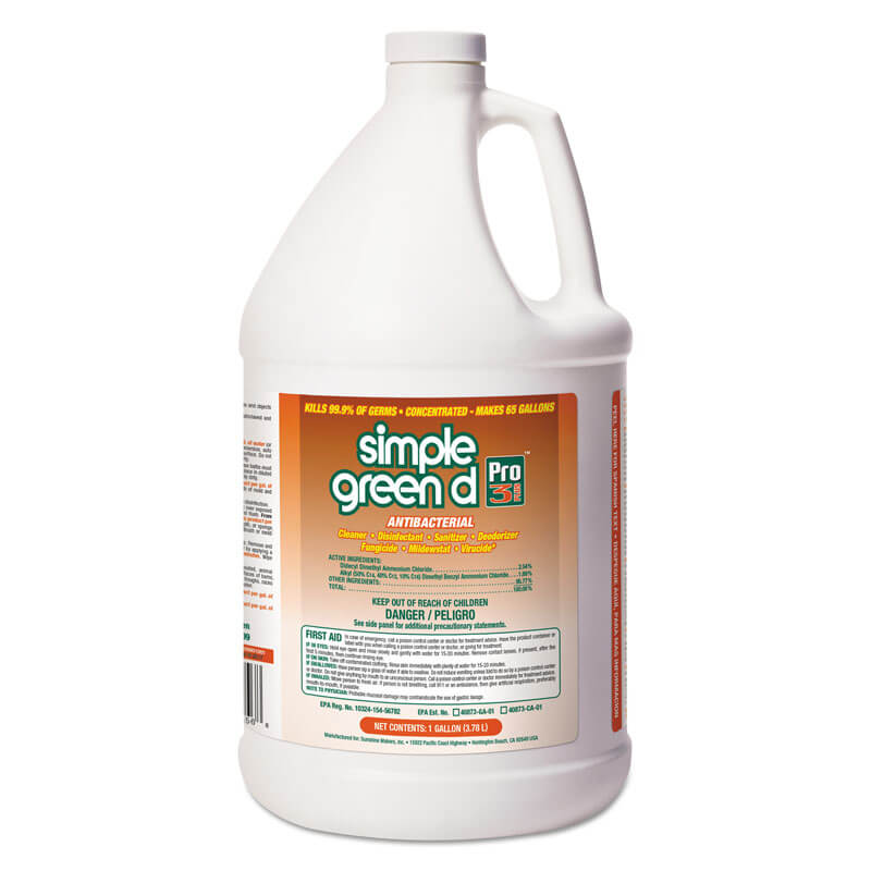 D PRO 3 PLUS ANTIBACTERIAL CONCENTRATE, HERBAL, 1 GAL BOTTLE, 6/CARTON SMP01001