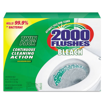 2000 Flushes Blue Plus Bleach, 1.25oz