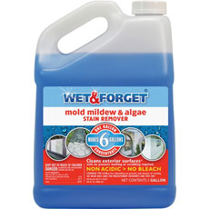 Wet & Forget Mold, Mildew & Algae Remover - 1 Gallon Bottle  701559