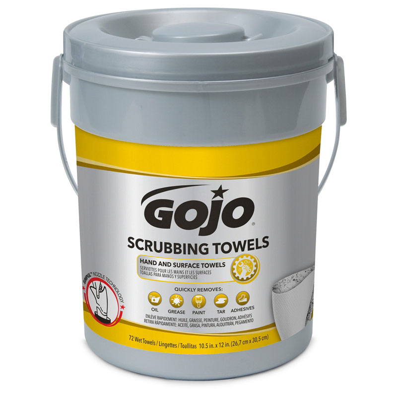 Gojo Heavy-Duty Scrubbing Wipes