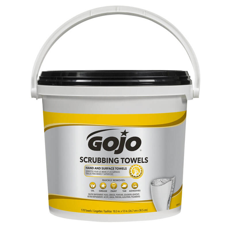 Gojo Heavy-Duty Scrubbing Wipes - 2 Buckets