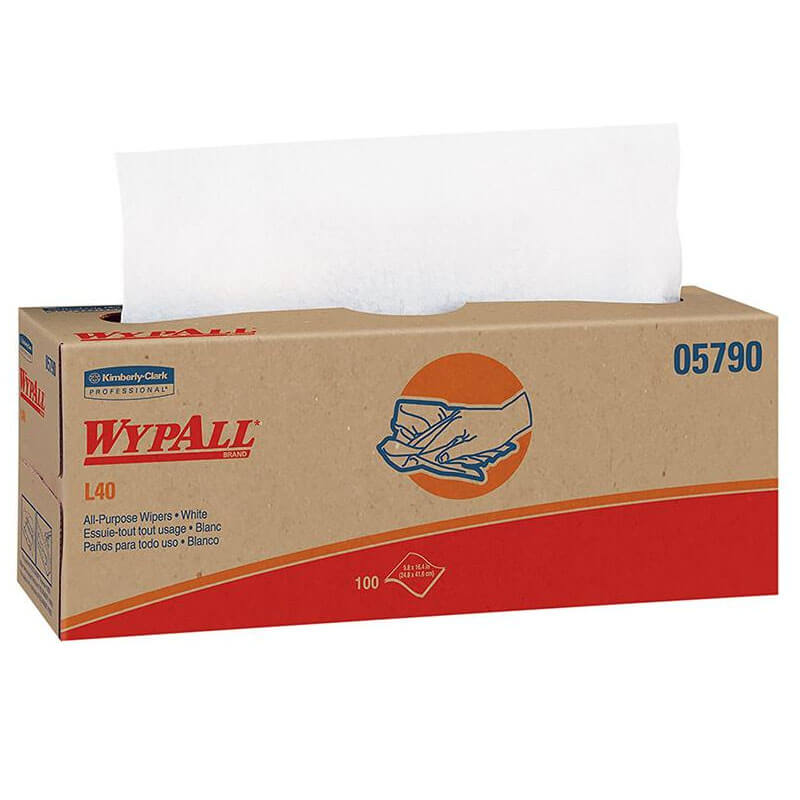 Kimberly Clark WypAll® L40 Wipers POP-UP® Box, 100 Wipers per Box KCC05790