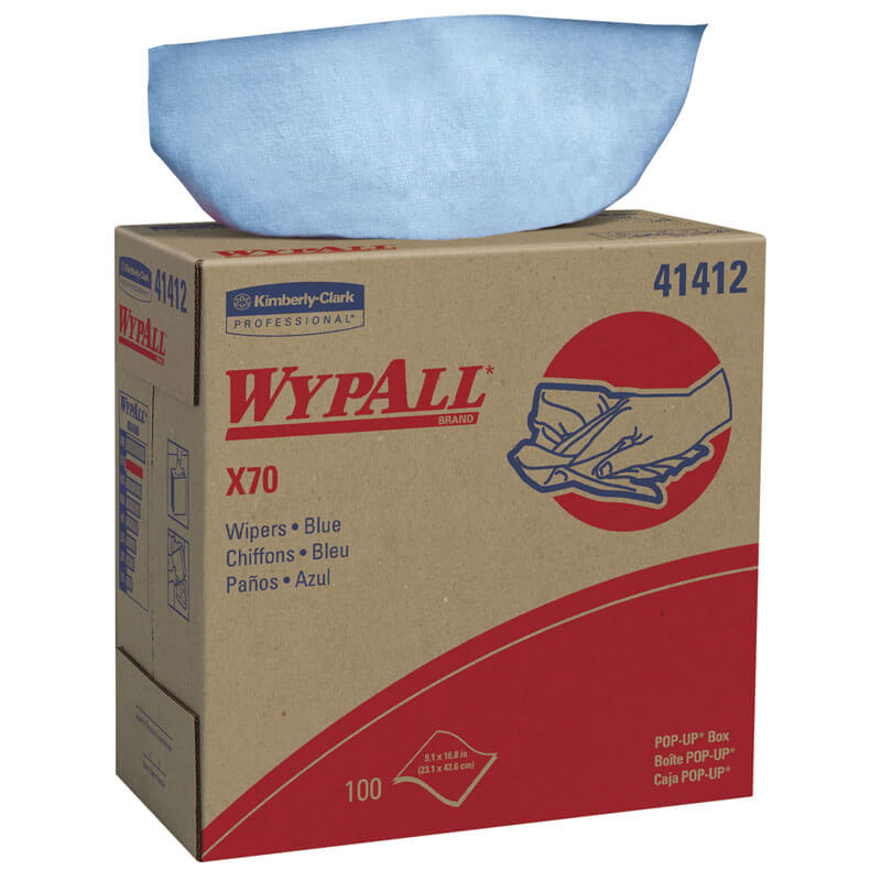 Kimberly Clark WypAll® X70 Manufactured Rags in POP-UP® Box KCC41412