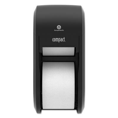 Double Roll Coreless Tissue Dispenser Compact Vertical - Black GPC56790A