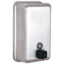 Stainless Soap Dispenser Vertical with Stainless Button ALP-423-1