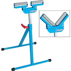 Channellock V-Style Roller Stand 43 in. Height 99 lbs. Capacity - Blue 303143