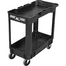 Channellock Heavy-Duty 240 lbs./Shelf Utility Cart 34 in. Overall Height - Black 602147