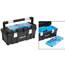22 in. Toolbox with Organizer 76 lbs. Capacity 9-5/8 W x 11 H in. - Black/Blue 300142