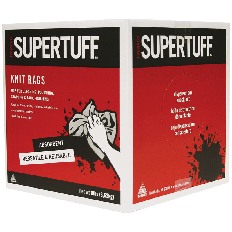 SuperTuff 8 lbs. White Knit Staining Rags