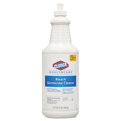 Hospital Cleaner Disinfectant w/ Bleach - (6) 1 Quart Bottles CLO68832                                          