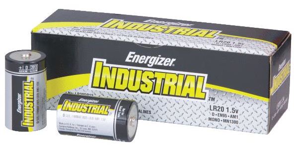 Energizer EN95 D Industrial Alkaline Batteries