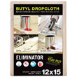 12' x 15' Eliminator Butyl-Back Canvas Drop Cloth
