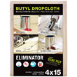 4' x 15' Eliminator Butyl-Back Canvas Drop Cloth