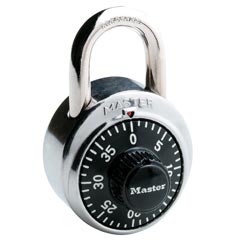 Master Lock [1500D] Stainless Steel Combination Padlock - 3 Digit Dialing - 1 7/8