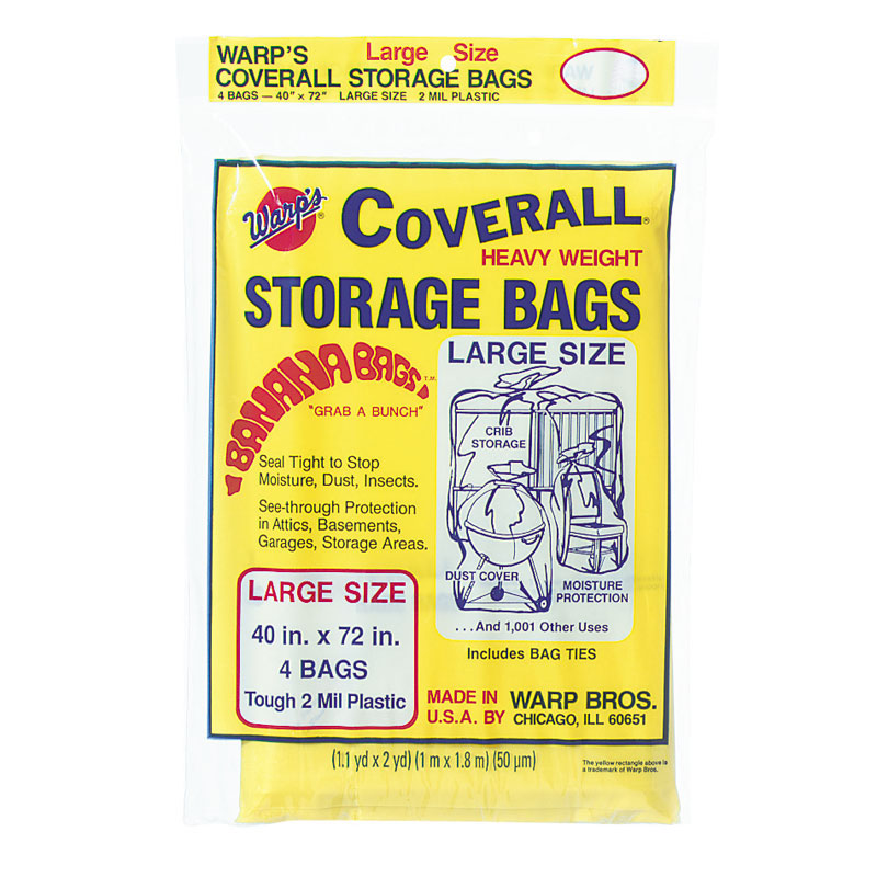 Warp Bros. Banana Bags Coverall Heavyweight Plastic Storage Bag