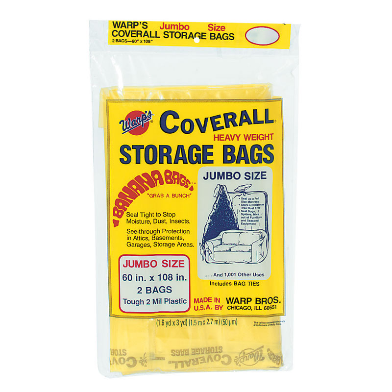 Warp Bros. Coverall Heavyweight Plastic Storage Bags