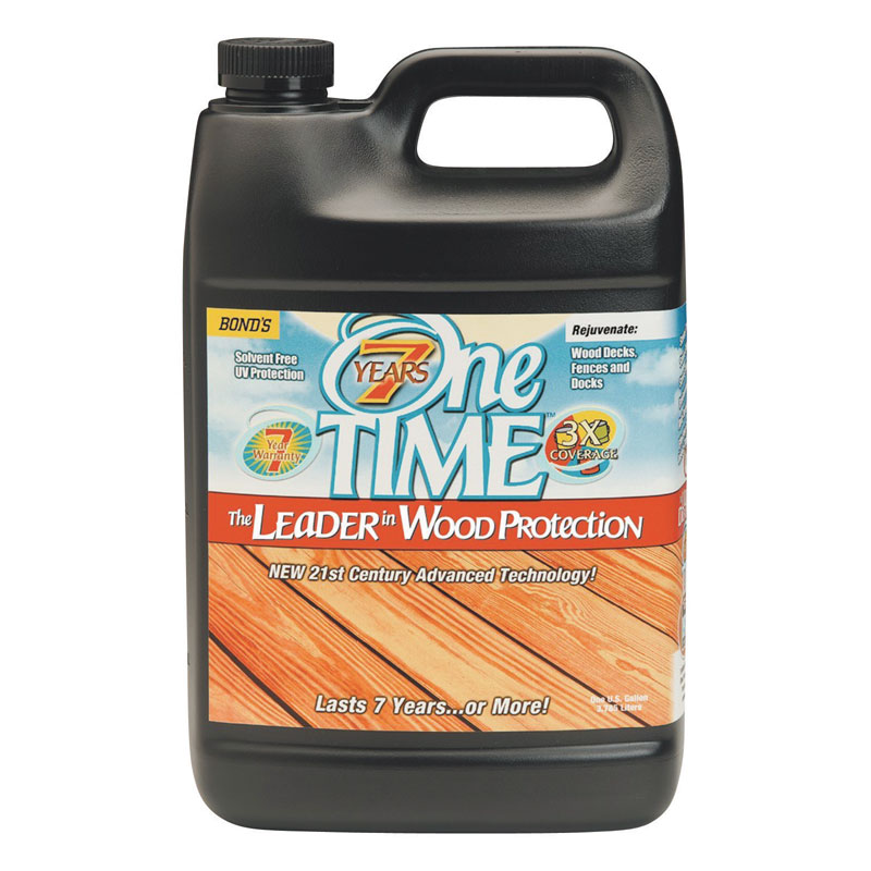 One TIME® [00400] Hard Wood Protector - Clove Brown - 1 Gallon Bottle