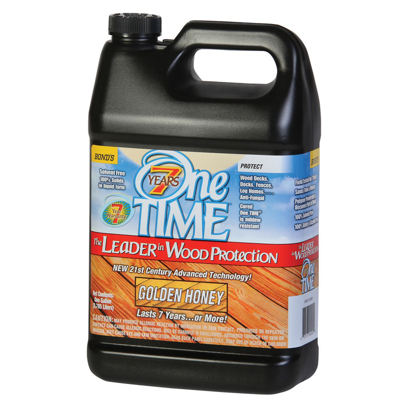 One TIME® [00900] Hard Wood Protector - Golden Honey - 1 Gallon Bottle