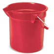 Rubbermaid [2614 RED] BRUTE® Round Bucket - Red - 14 qt.