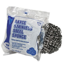 Large Stainless Steel Sponge, Polybagged - (72) 1.75 oz. Sponges RPPS7756                 