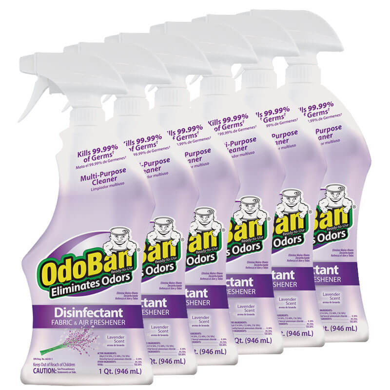 OdoBan 32 Oz. Lavender Washable Surface Sanitizer & Deodorizer (6