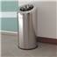 15 Gallon Stainless Steel Round Beveled Open Top Trash Can HLS