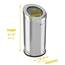 15 Gallon Stainless Steel Round Beveled Open Top Trash Can HLS