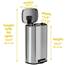 8 Gallon Stainless Steel Step Pedal Waste Receptacles HLS 